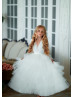 Ivory Tulle Flower Girl Dress Photoshoot Dress